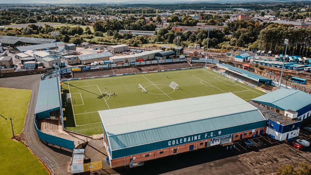 Photo of Coleraine Football Club captured on a Mavic 2 Pro