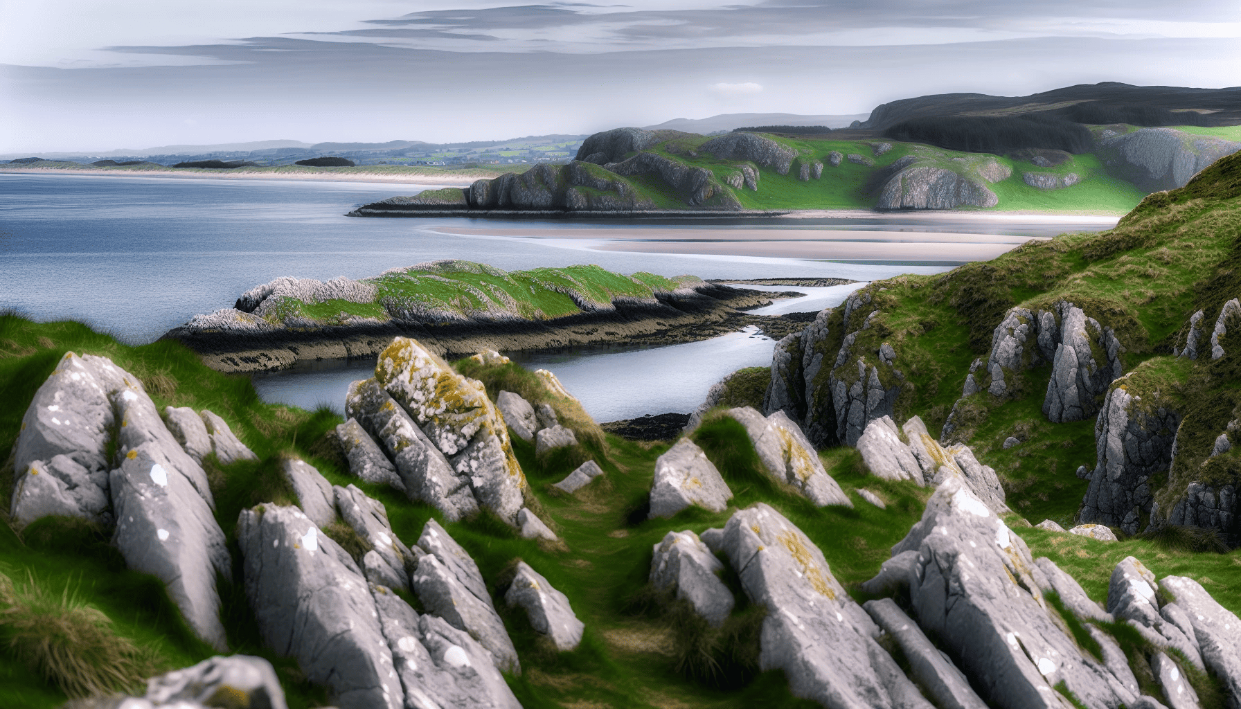 Breathtaking view of Murlough Bay