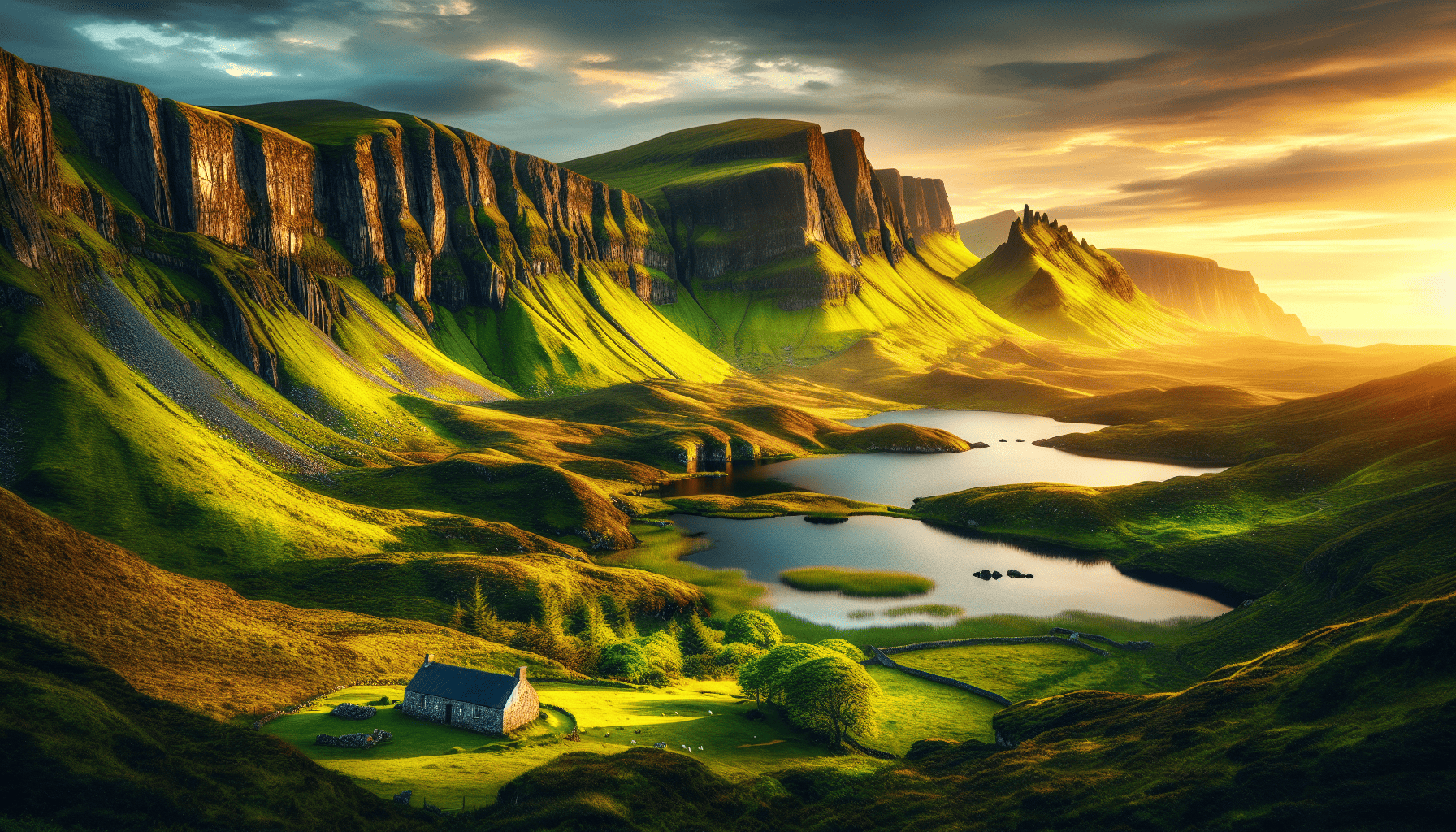 Breathtaking landscapes of Ireland in summer