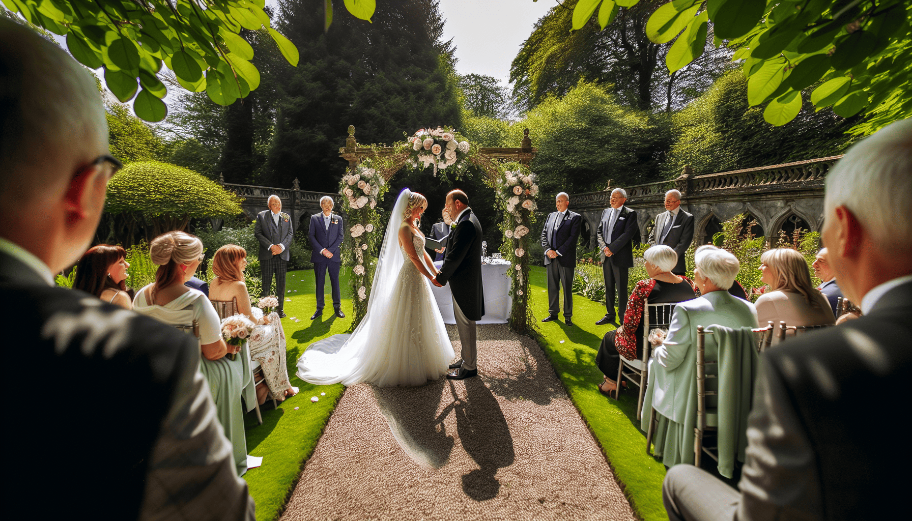 Civil Wedding Ceremony at Antrim Castle Gardens