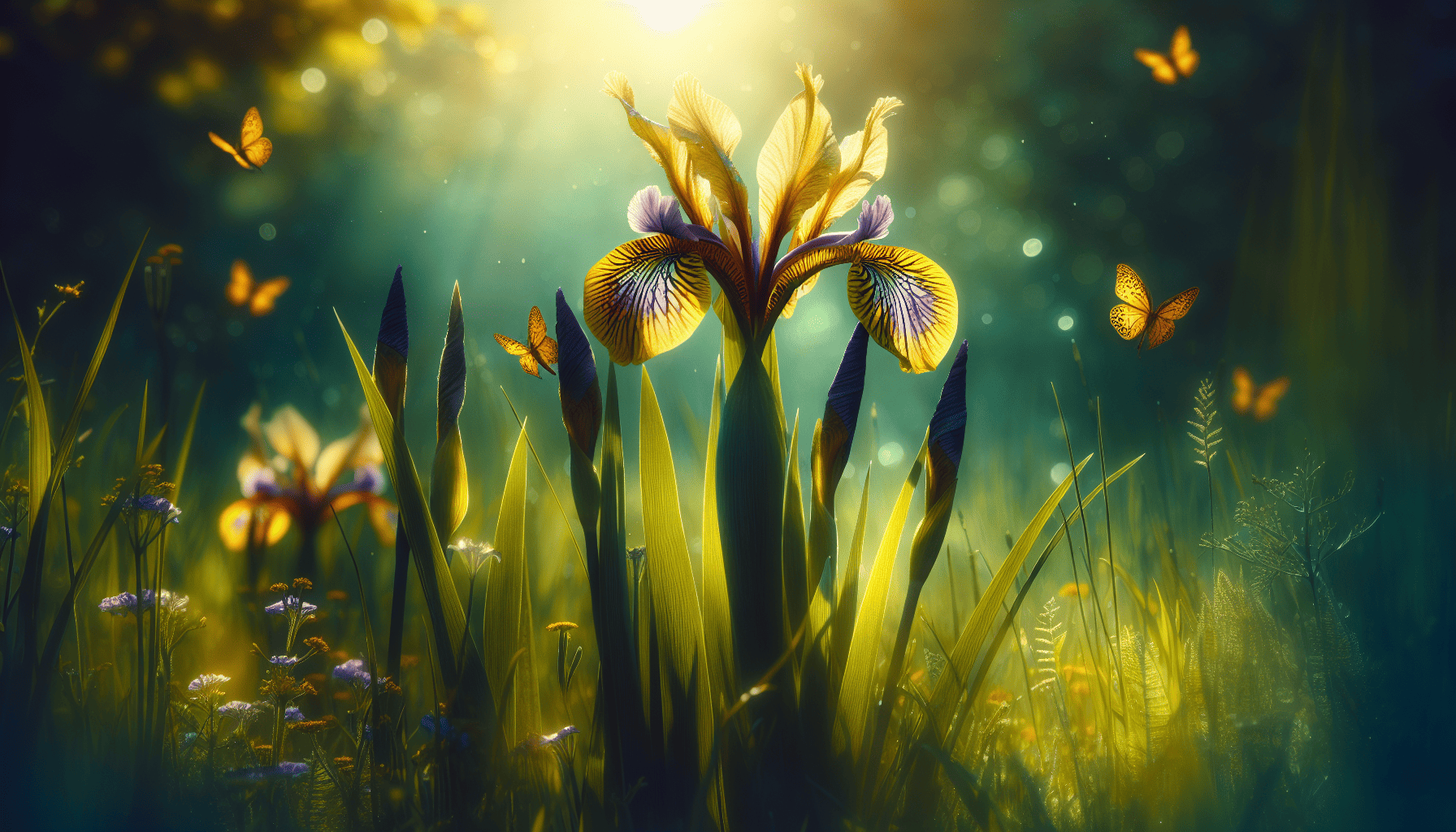 An illustration of Wild Iris (Iris setosa)