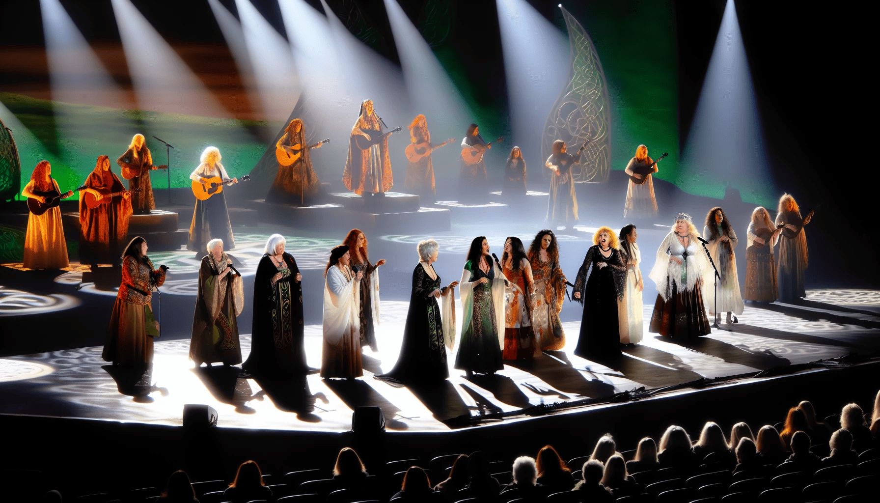 Celtic Woman performing on stage