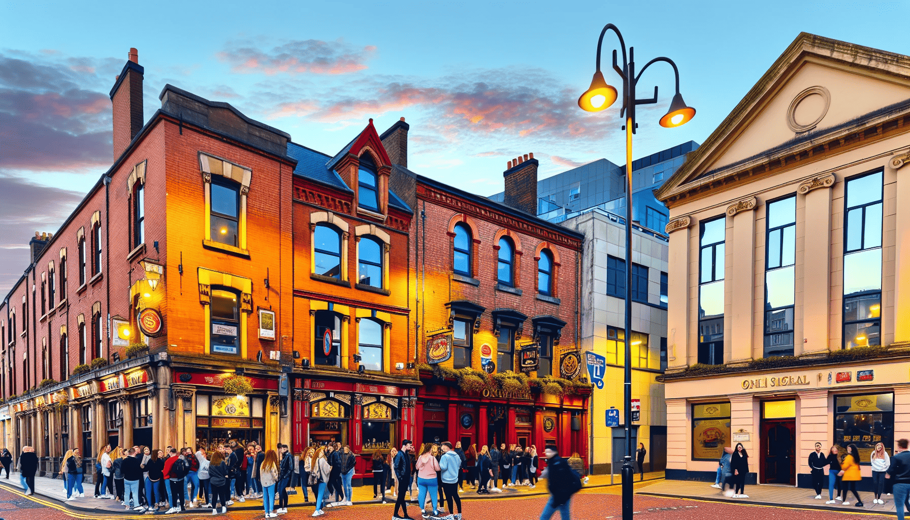 Exterior of iconic Belfast City Centre Pubs