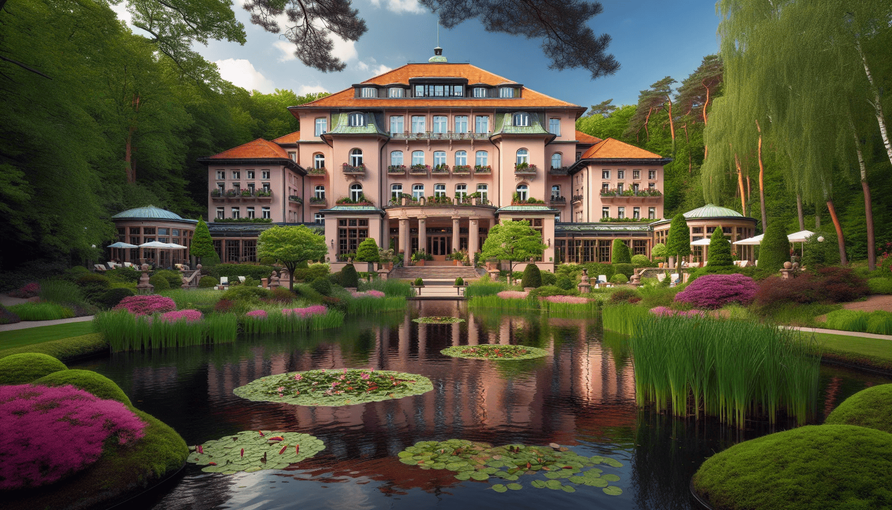 A serene spa hotel surrounded by lush parkland in Northern Ireland