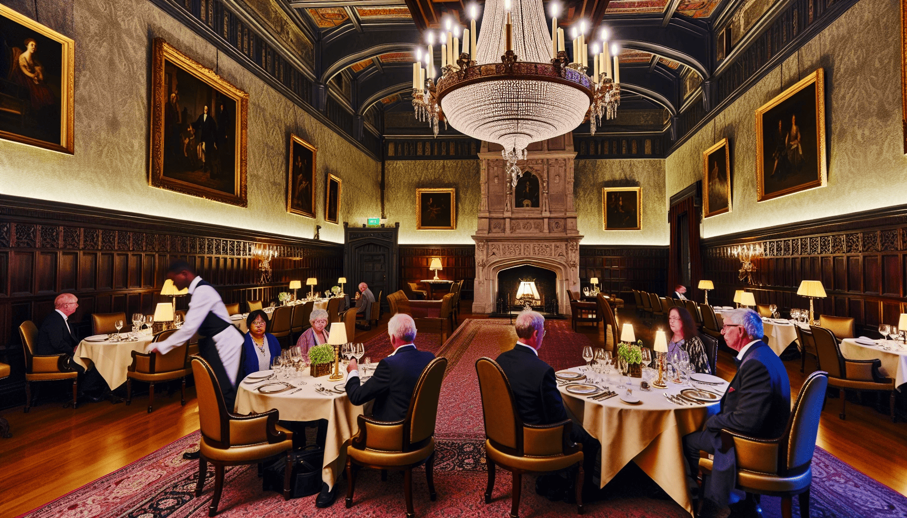 Ashford Castle dining room