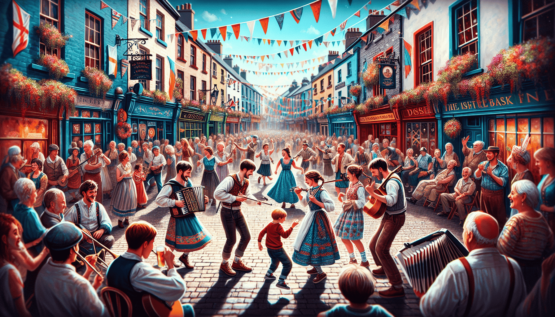 Vibrant summer festival in Ireland