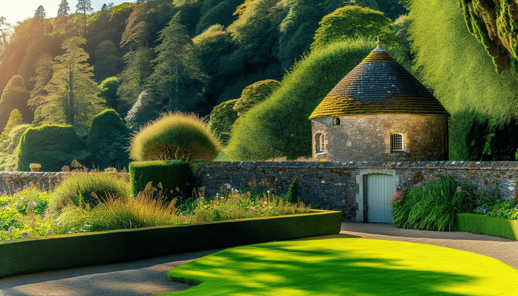 Historic Old Mushroom House in the Walled Garden at Glenarm Castle