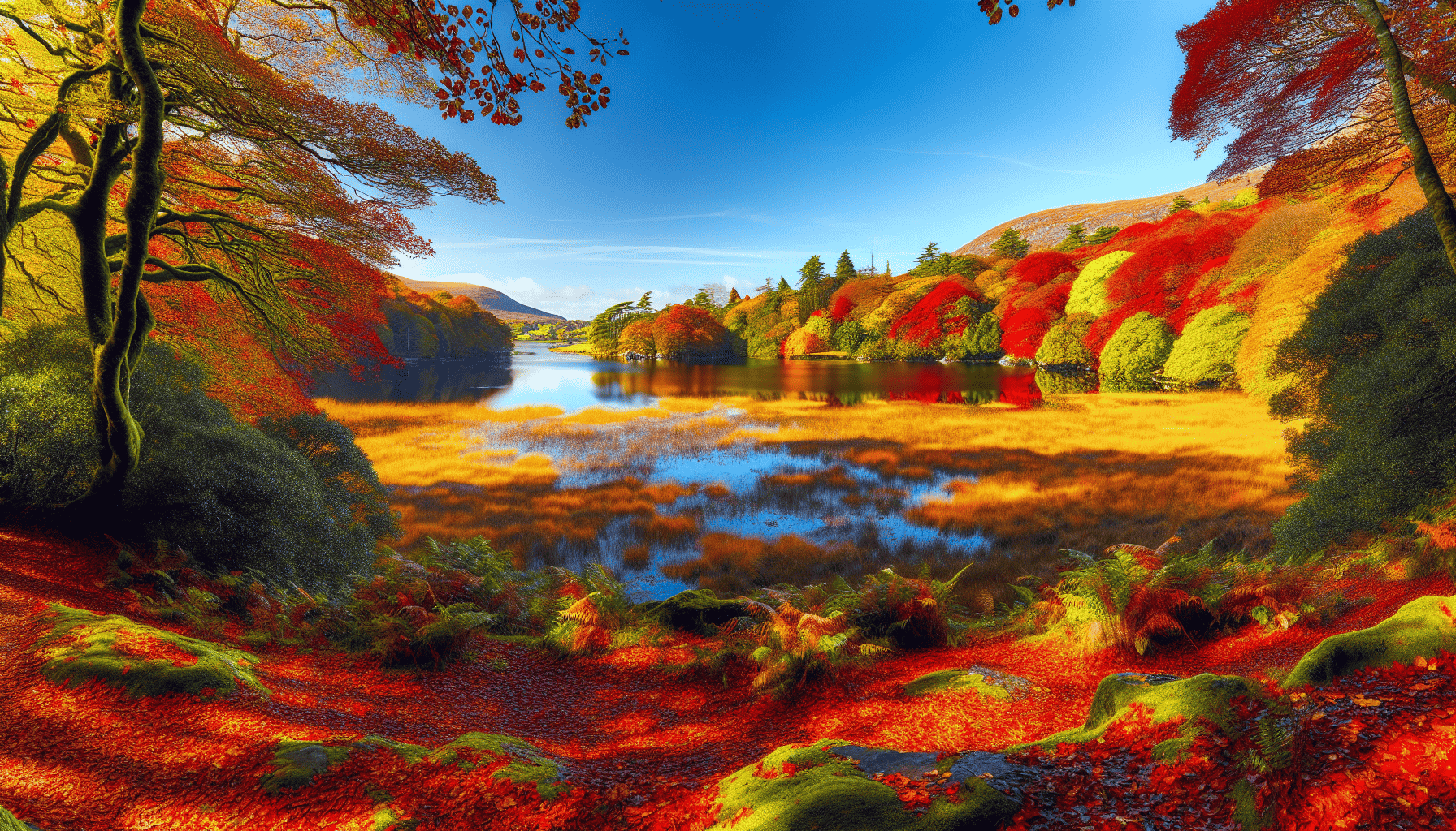 Colorful foliage in Killarney National Park