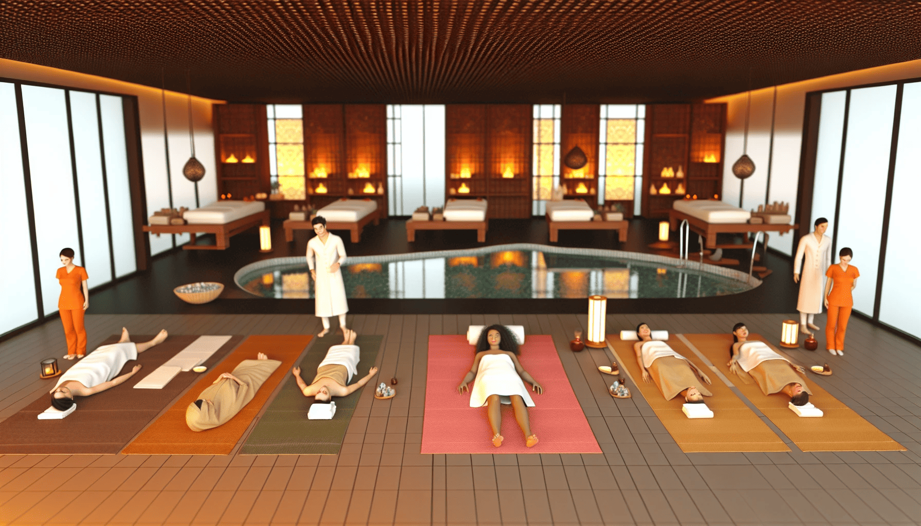 Couples enjoying a relaxing spa experience in Belfast