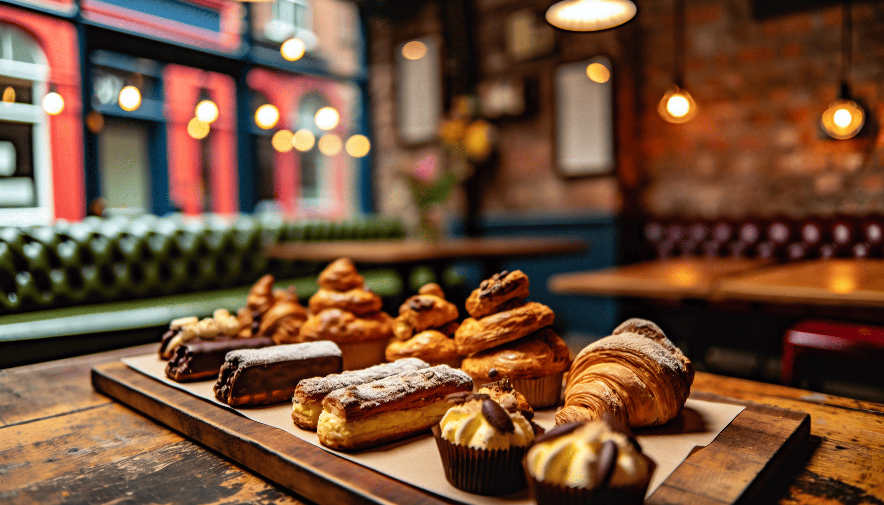 Delicious homemade pastries at a Belfast coffee shop