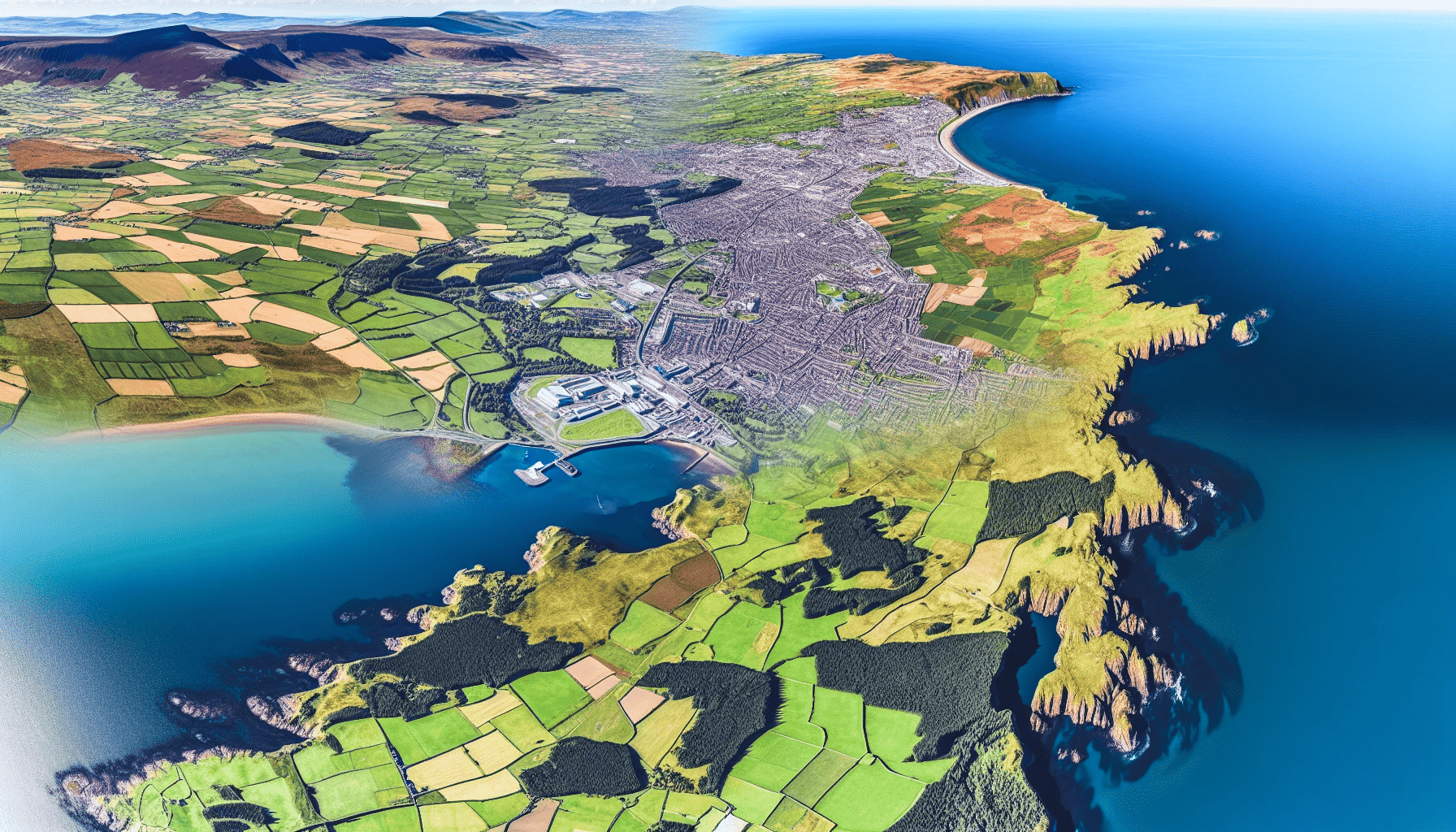 Geographic features of Northern Ireland and Ireland