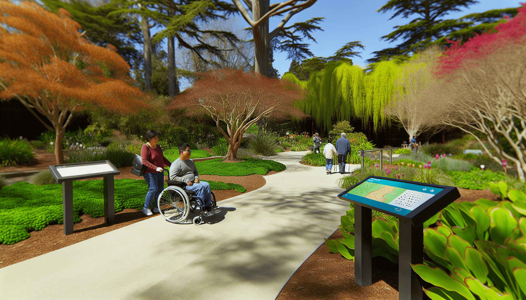 Accessibility features at Botanic Gardens