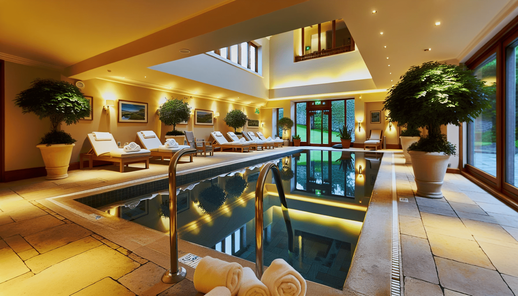 Tranquil spa facility at Dromoland Castle