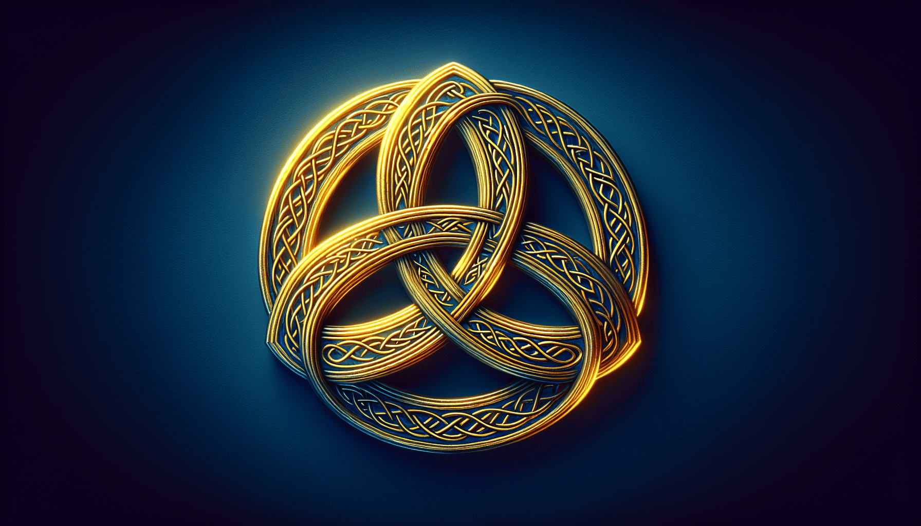 A beautiful illustration of a Celtic trinity knot symbolizing unity, protection, and eternity