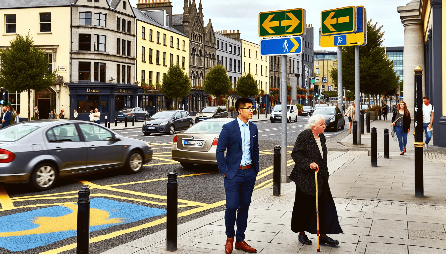 Parking in an Irish city