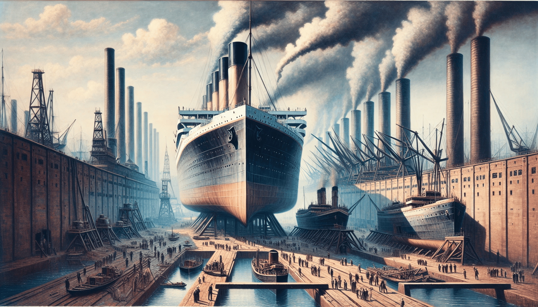 Historic Slipways of Titanic and Olympic
