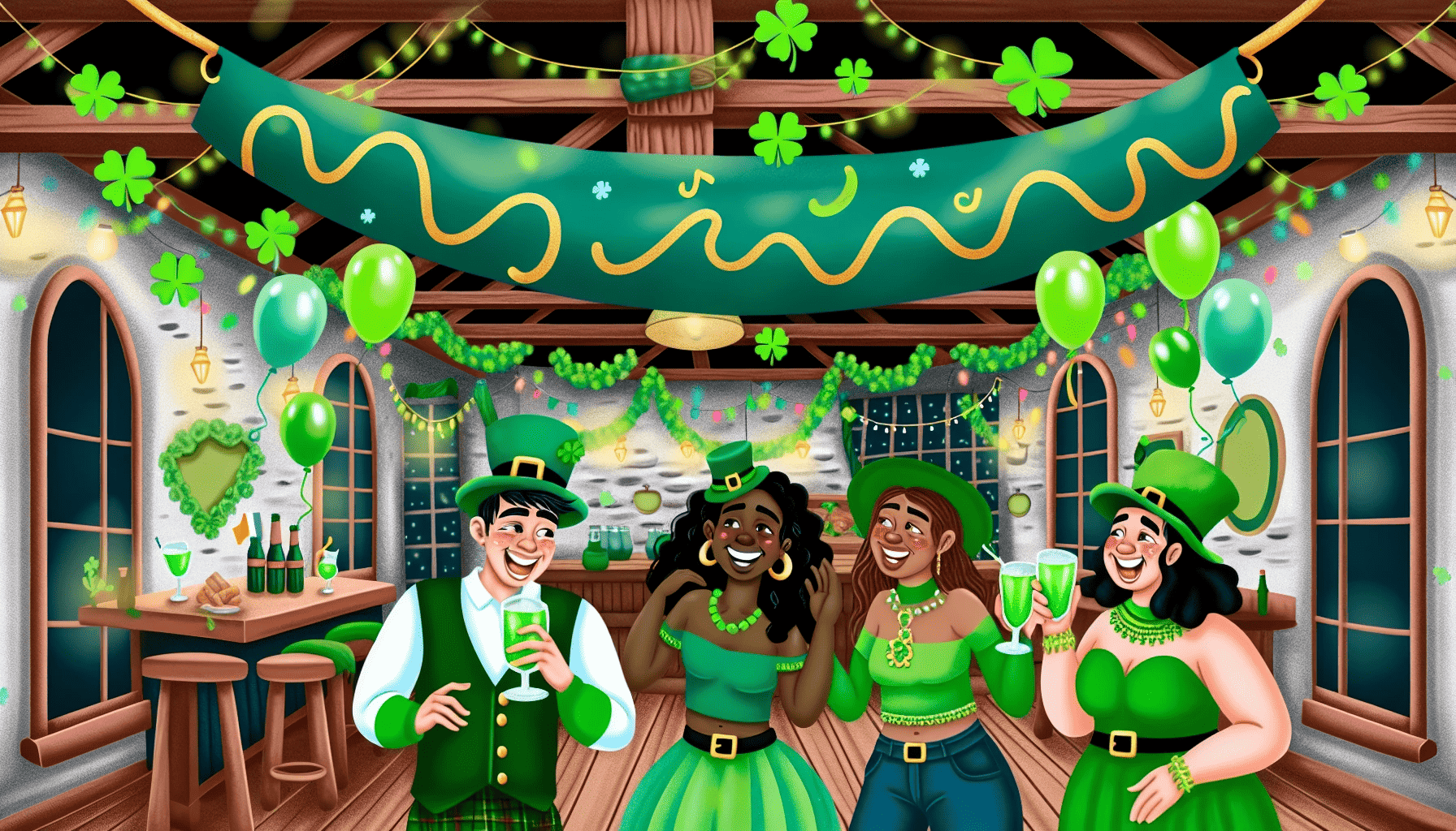 A festive St. Patrick's Day celebration