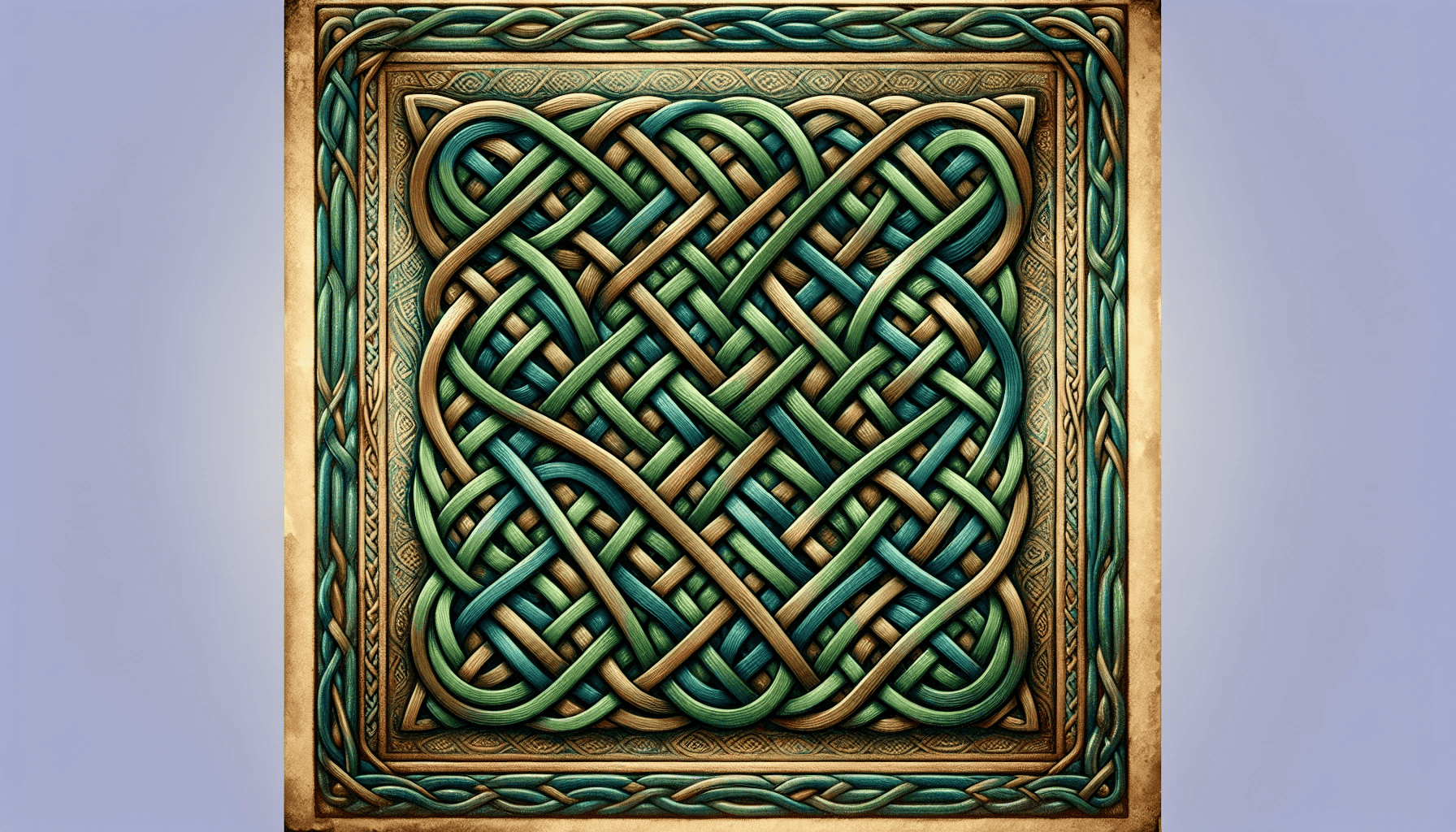 Illustration of intricate Celtic knots