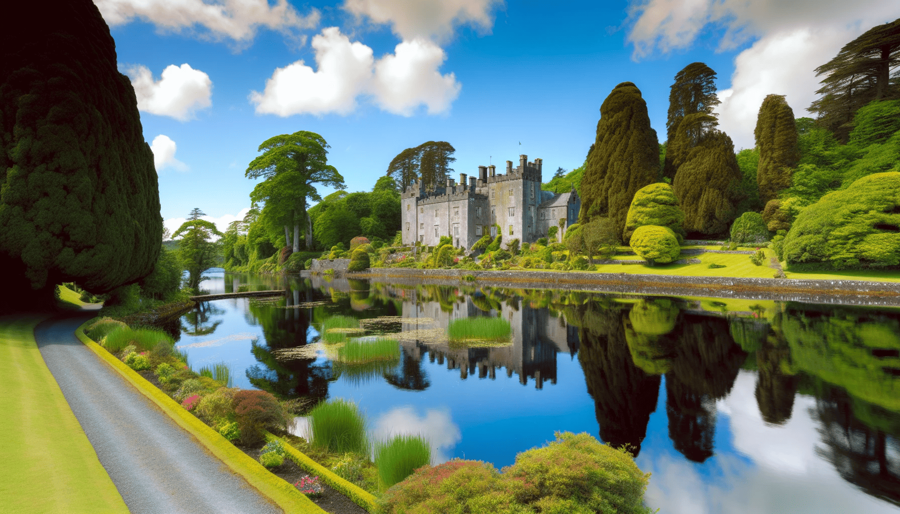 Lough Eske Castle by the lake