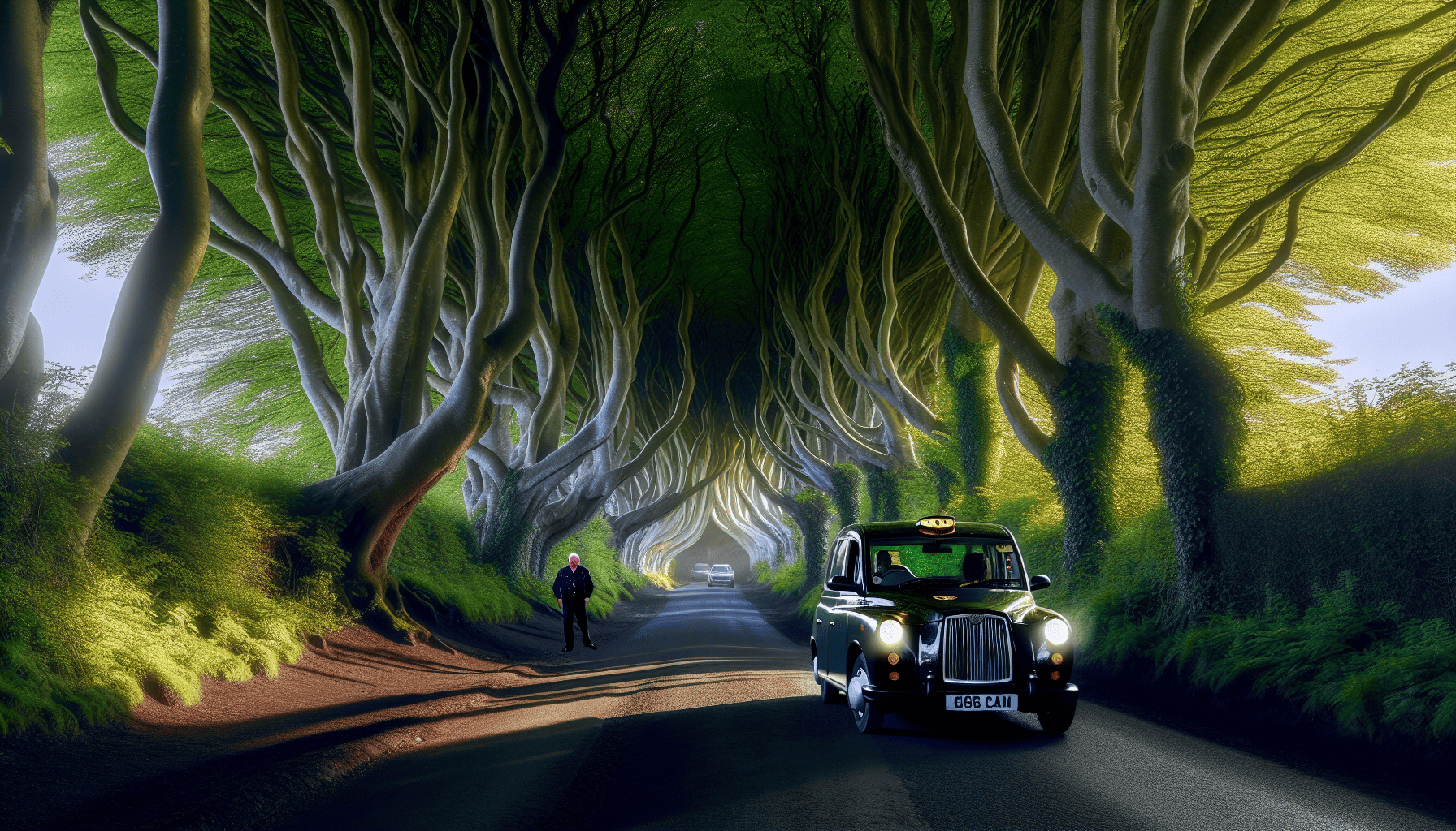 The Dark Hedges, a famous Game of Thrones filming location in Northern Ireland