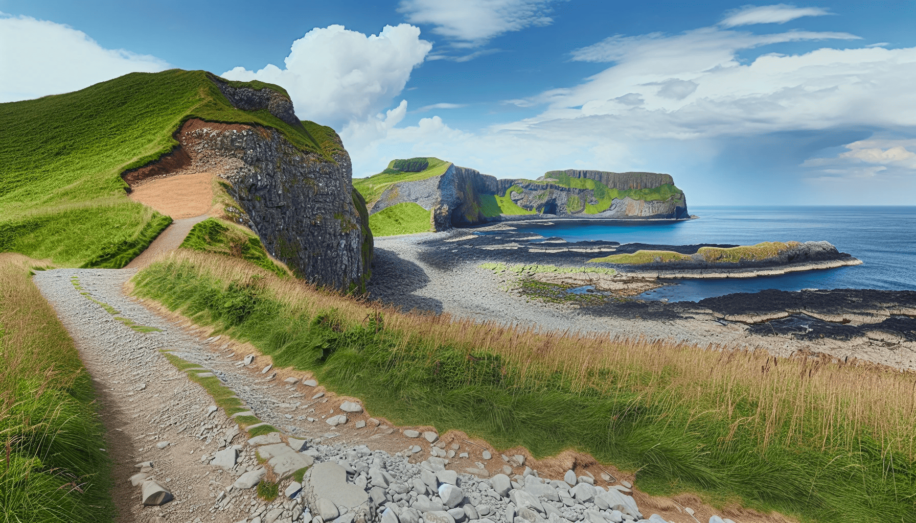 Scenic view of the Coastal Path at Fairhead