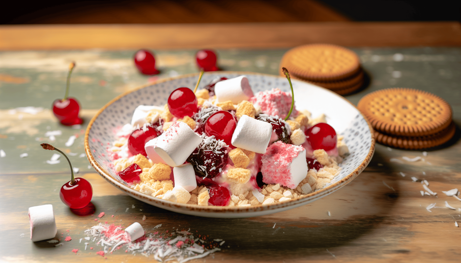 Colorful plate of Fifteens, a delightful Northern Irish dessert